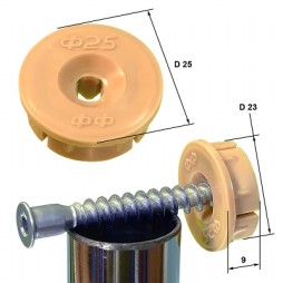 Пробка переходная ППЕ-25 под еврошуруп для трубы диаметром 25 мм